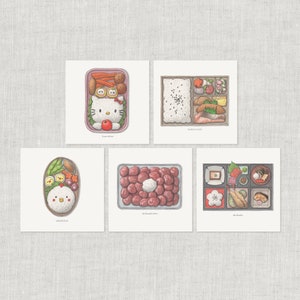 弁当箱（2/2）：メモカード / サンキューカード / メッセージカード / 誕生日 / 水彩画 / 日本の弁当箱 / キャラ弁 / 梅干し
