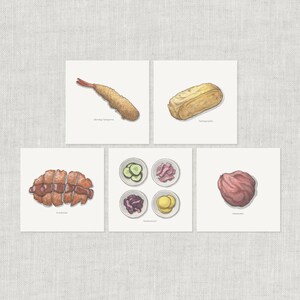 弁当。料理（2/2）：メモカード / サンキューカード / メッセージカード / 誕生日 / 水彩画 / 和食 / とんかつ / 天ぷら / 漬物