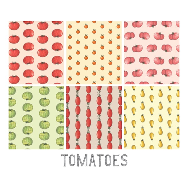 Tomatoes: Gift Wrap Paper / Birthday / Parties / Anniversary / Holidays / Tomato / Heirloom
