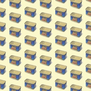 Spam: Gift Wrap Paper 13x19 / Birthday / Parties / Anniversary / Holidays / Ham / Canned Pork / Tinned Meat / Luncheon Meat