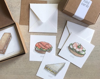 Tea Sandwiches: Minikarten-Box-Set