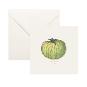 Tomatoes (2 of 2): Grape / Tomato / Notecard / Thank You Card / Message Card / Birthday Card / Watercolor Illustration / Roma / Vine / Pear