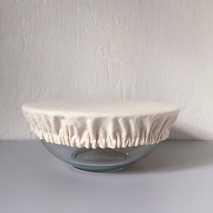 Zero Waste Reusable & Reversible Fabric Bowl Cover - Natural