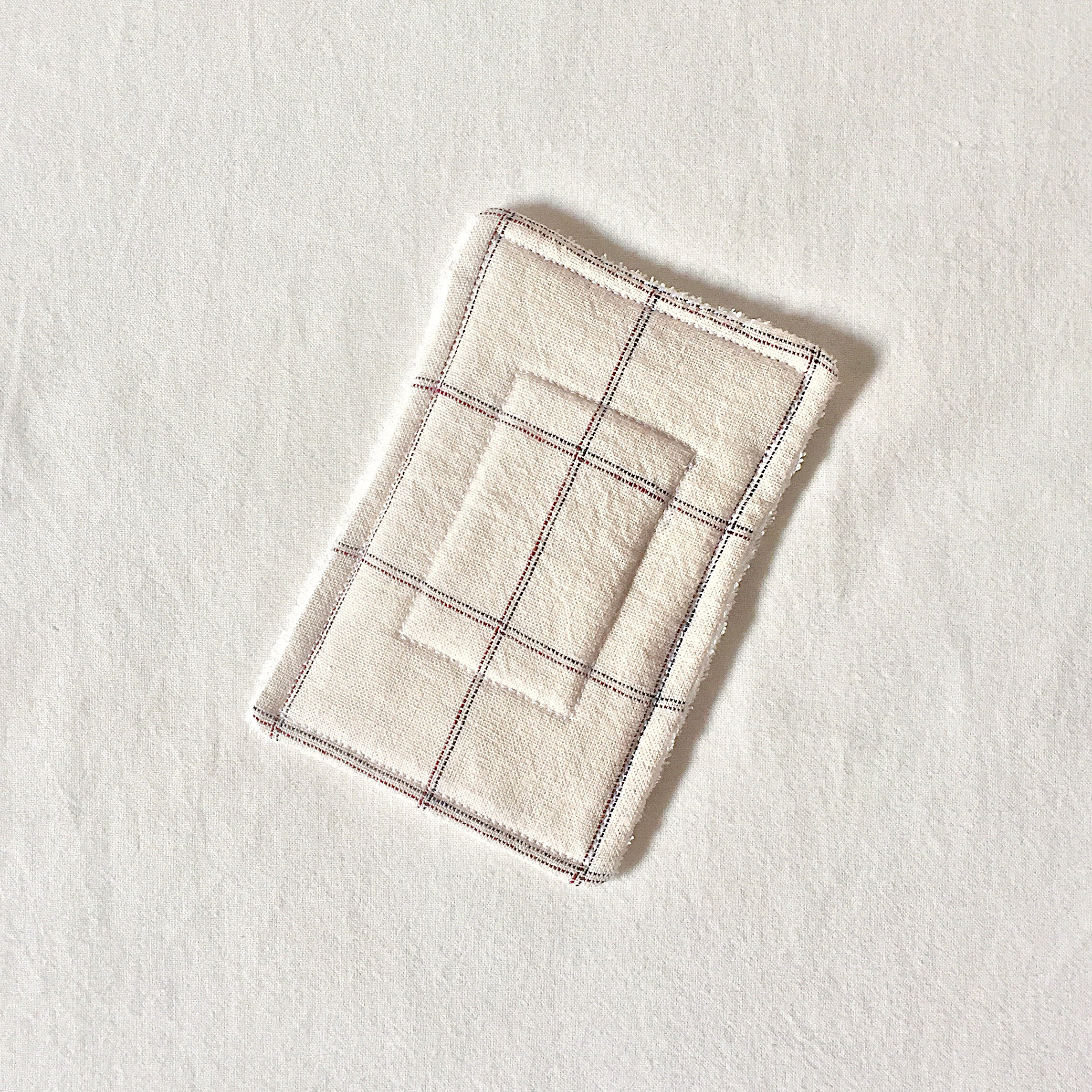 Zero Waste Light Duty Unsponge - Plaid | Eco, Sans Plastique, Réutilisable et Lavable Aucune Éponge