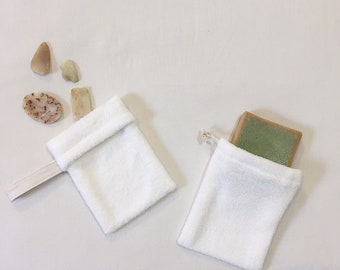 Zero Waste Bamboo Soap Bag | Soap Pouch | Soap Saver | Soap Sock | Shower Glove | Eco-friendly Gift