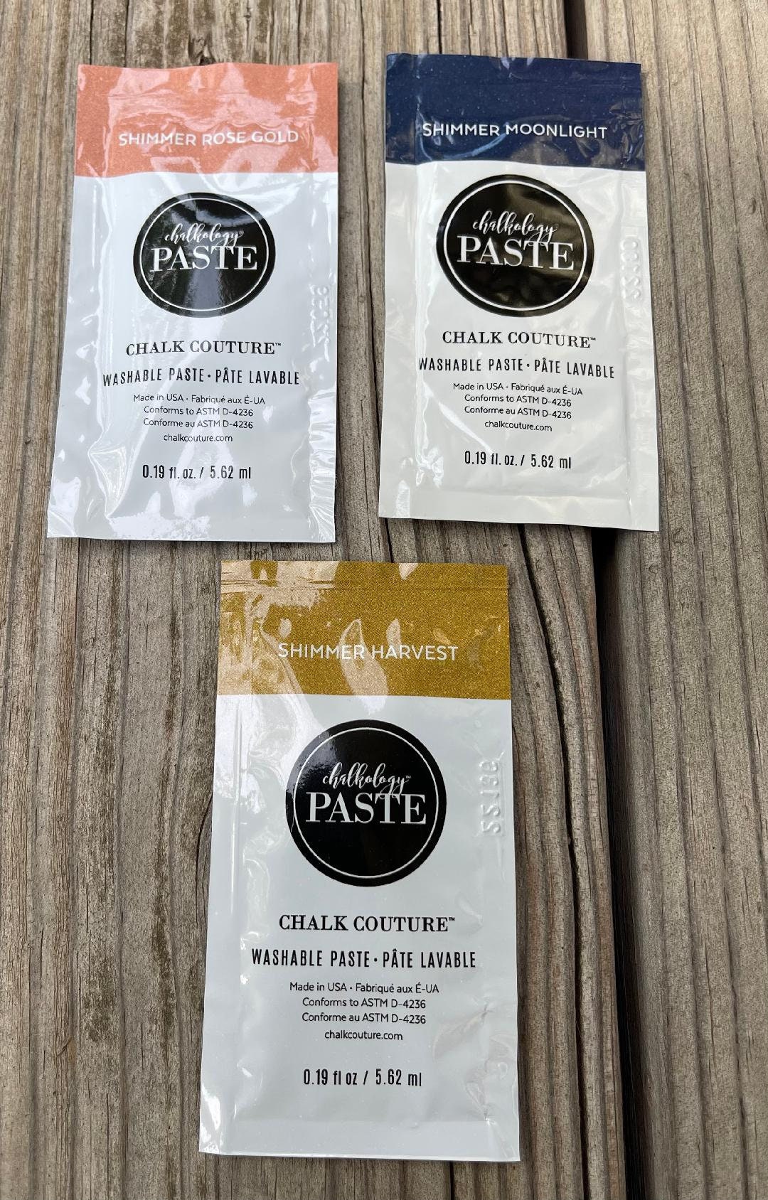 How to open and close a Chalk Couture Paste Packet 