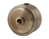 Toggle light switch in brass, bronze color