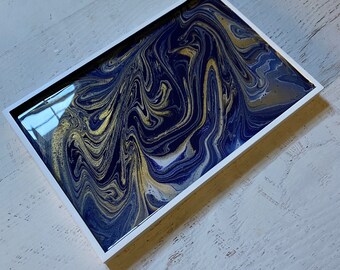 8x12 Vanity Tray 788 Aubergine Purple Gold
