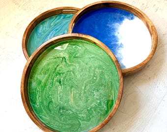 Serving Trays with Handles - Various Sizes and Colors