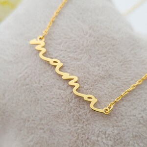 Mama Necklace Gold, 14k Gold, Mama anklet, Mom Necklace, Mommy Necklace, Mama Jewelry, Mother Bracelet, Mother Necklace, Mama Bracelet