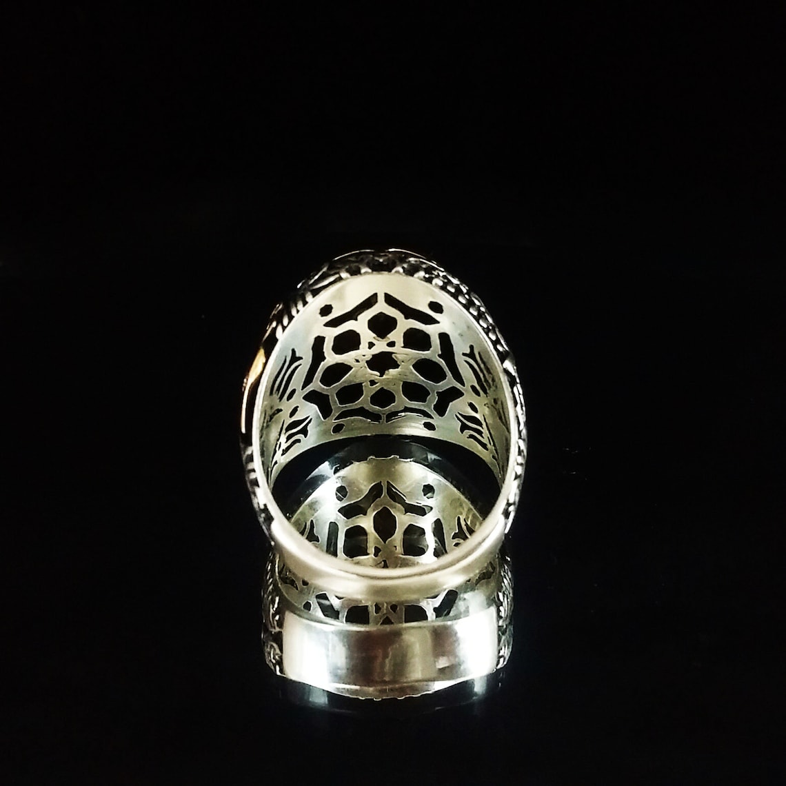 Unique signet Islamic ring Ottoman Turkish vintage ring Tiger | Etsy