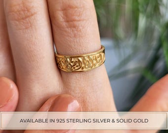 Adjustable Arabic Name Ring, Calligraphy Arabic Ring, Persian Calligraphy Ring, Persian Love Ring, Farsi Ring, Islamic Jewelry