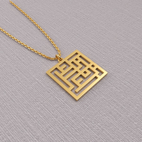 Zan Zendegi Azadi Charm Necklace- Farsi jewelry - Tiny necklace - Dainty Persian pendant
