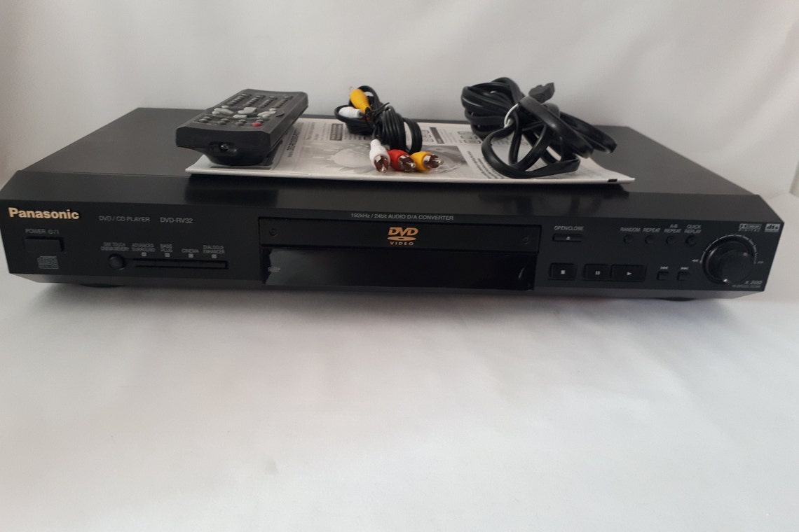 Panasonic DVD/CD Compact Disc Player RV32 Black Etsy