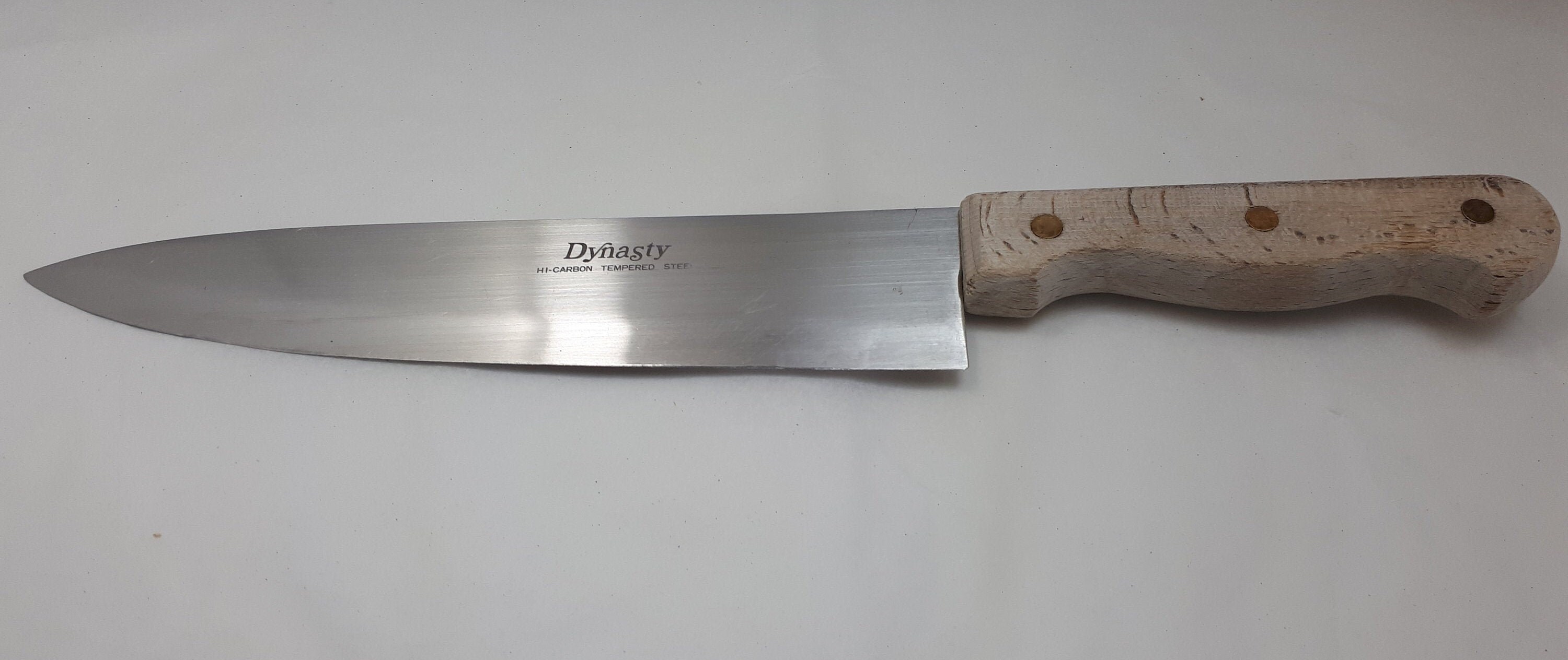 Dynasty Japan Kitchen Knives Hicarbon Stainless Steel Wooden Etsy Canada