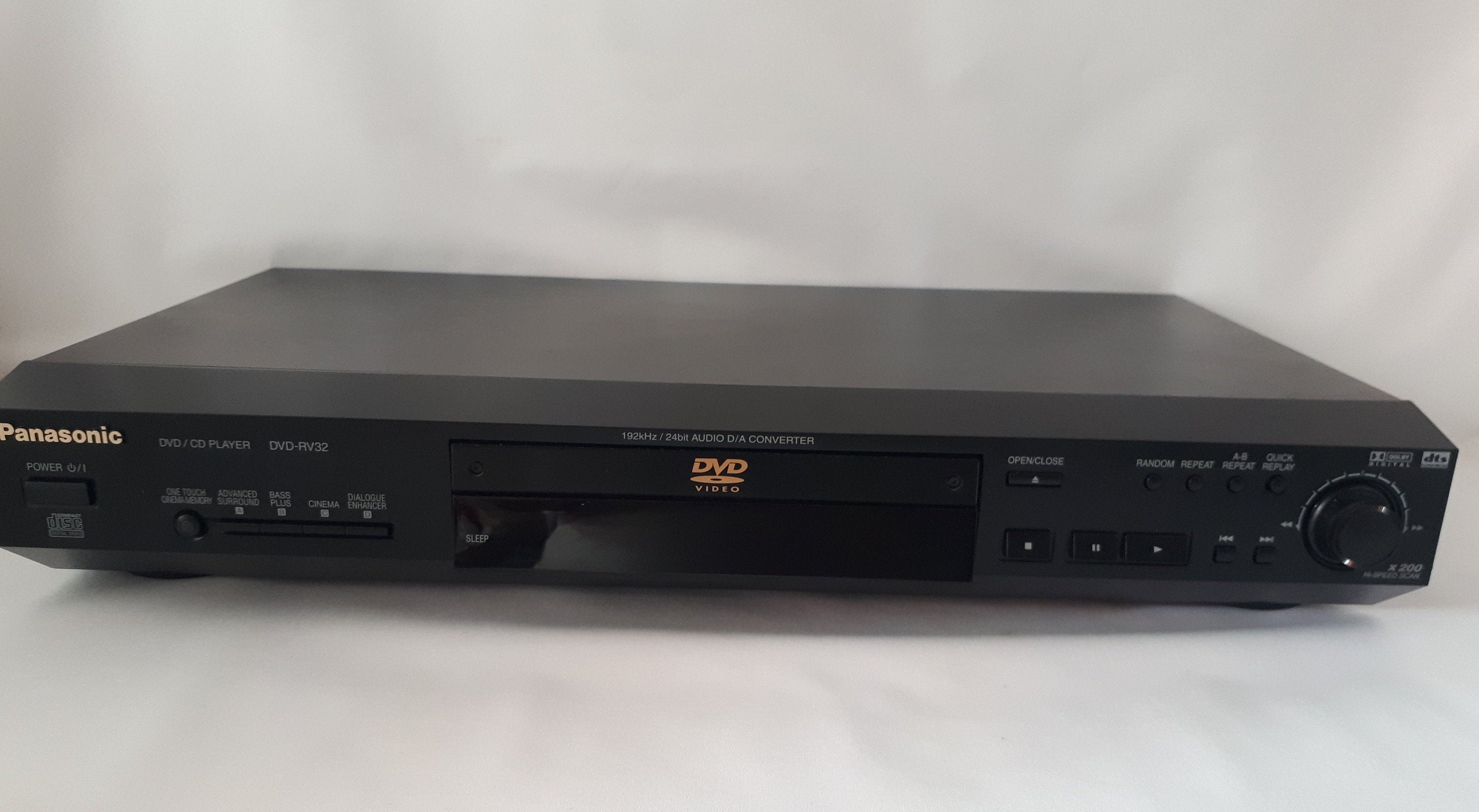 Panasonic DVD/CD Compact Disc Player RV32 Black Etsy