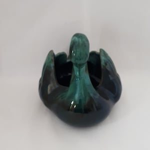 Planteur de cygne de poterie de montagne bleue