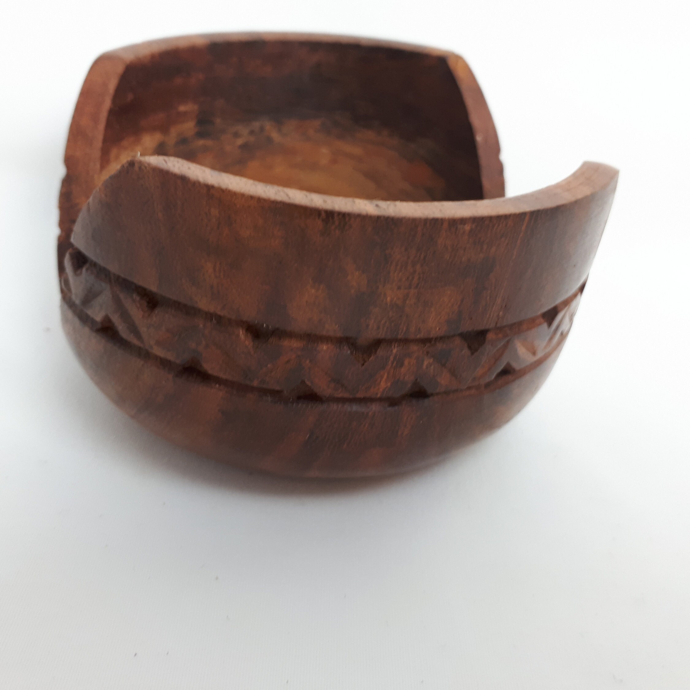 Set Di 6 Sottobicchieri In Legno Con Motivo A Bottone - Stile Invecchiato, Naturali, 10.5x10.5 Cm, Ideali Per Regalo O Arredamento Casa - 5