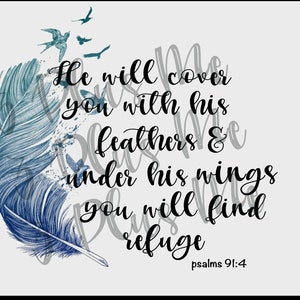 He will cover you with his feathers