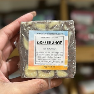Coffee Soap/ Shea Butter/ Natural/ Gift/ Organic