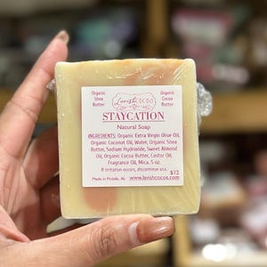 Staycation Soap/ Shea Butter/ Natural/ Gift/ Organic