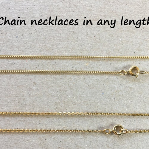 Gold Chain Necklace Plain Gold Chain 