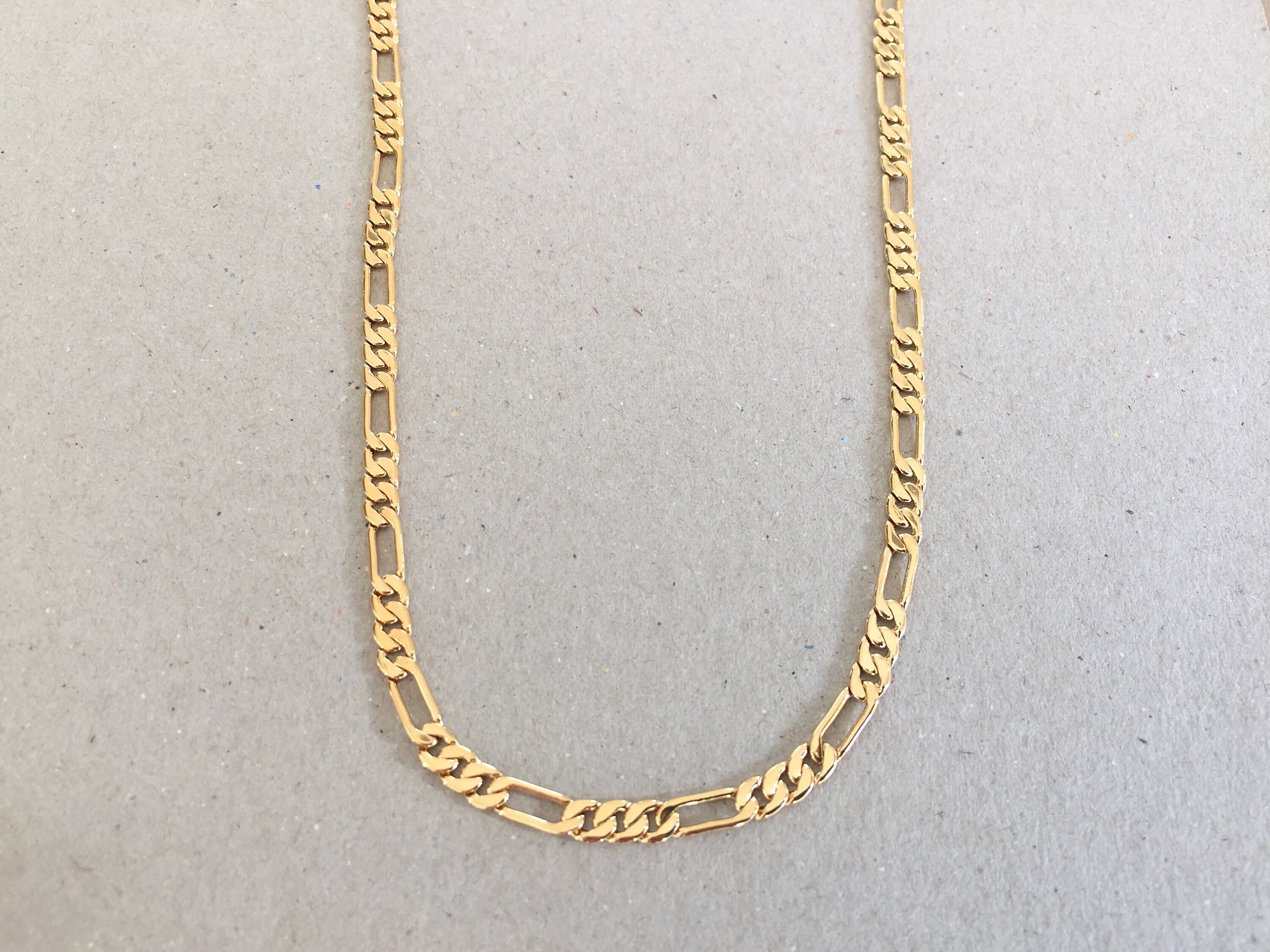 Gold Chain Necklace 4mm Diamond Cut 