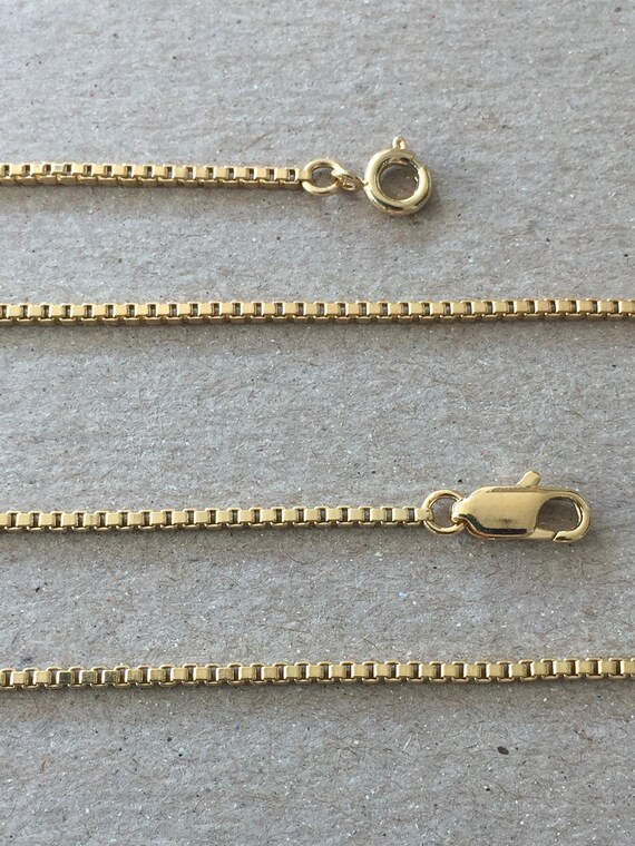Venetian Box Chain Necklace or Choker 1 