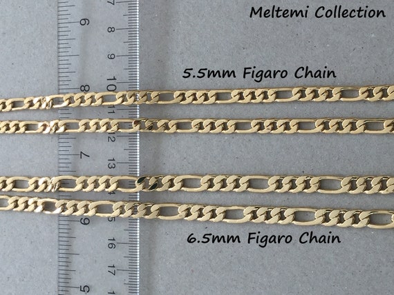 Figaro Chain Width Chart