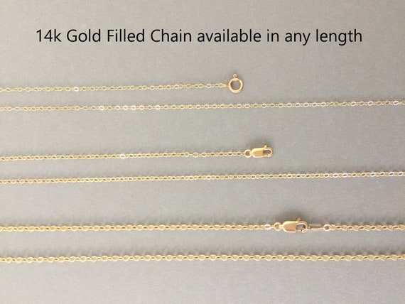 14k Gold Filled Chain Necklace Plain 
