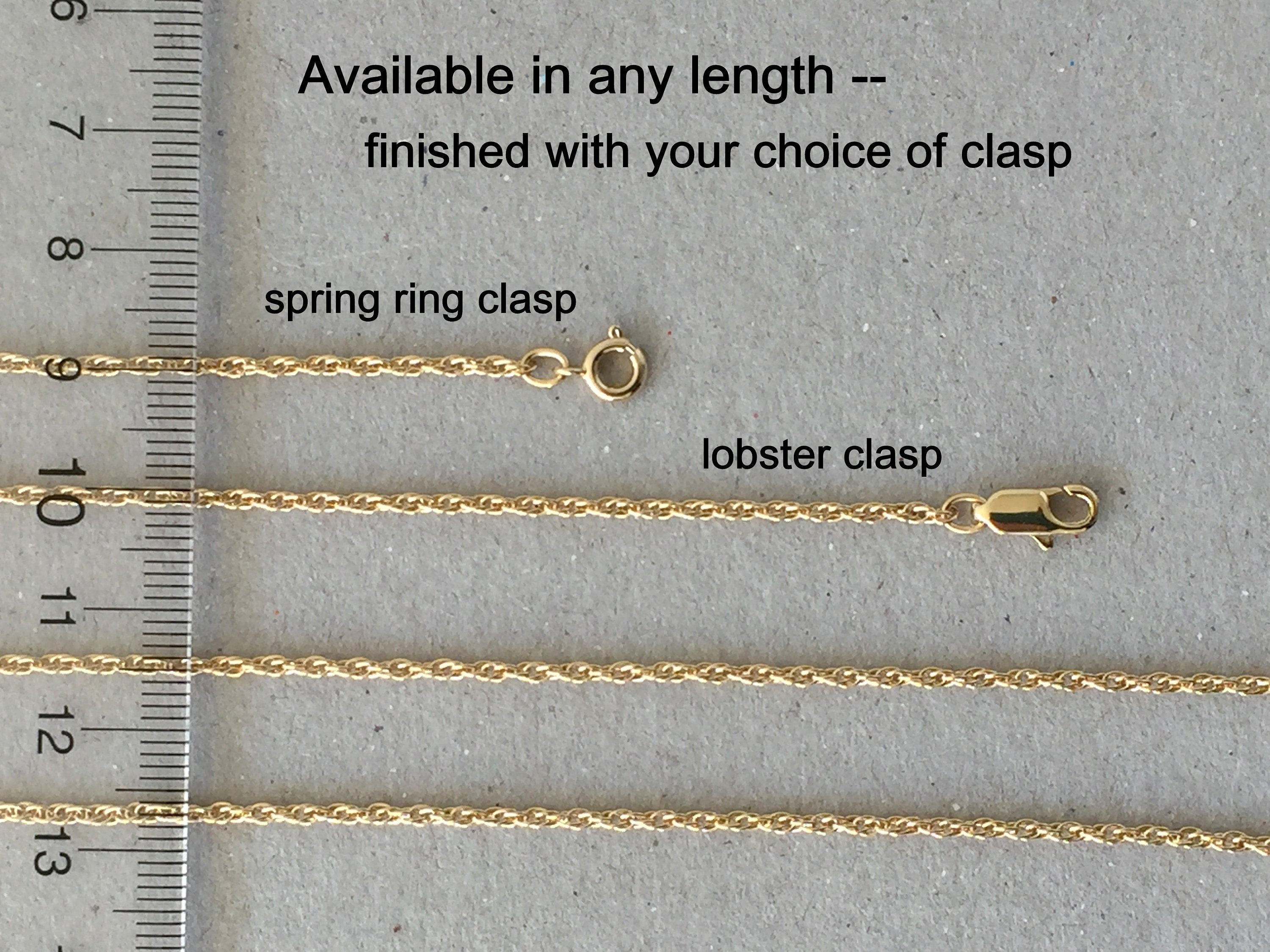 Gold Chain Necklace Plain Gold Chain 