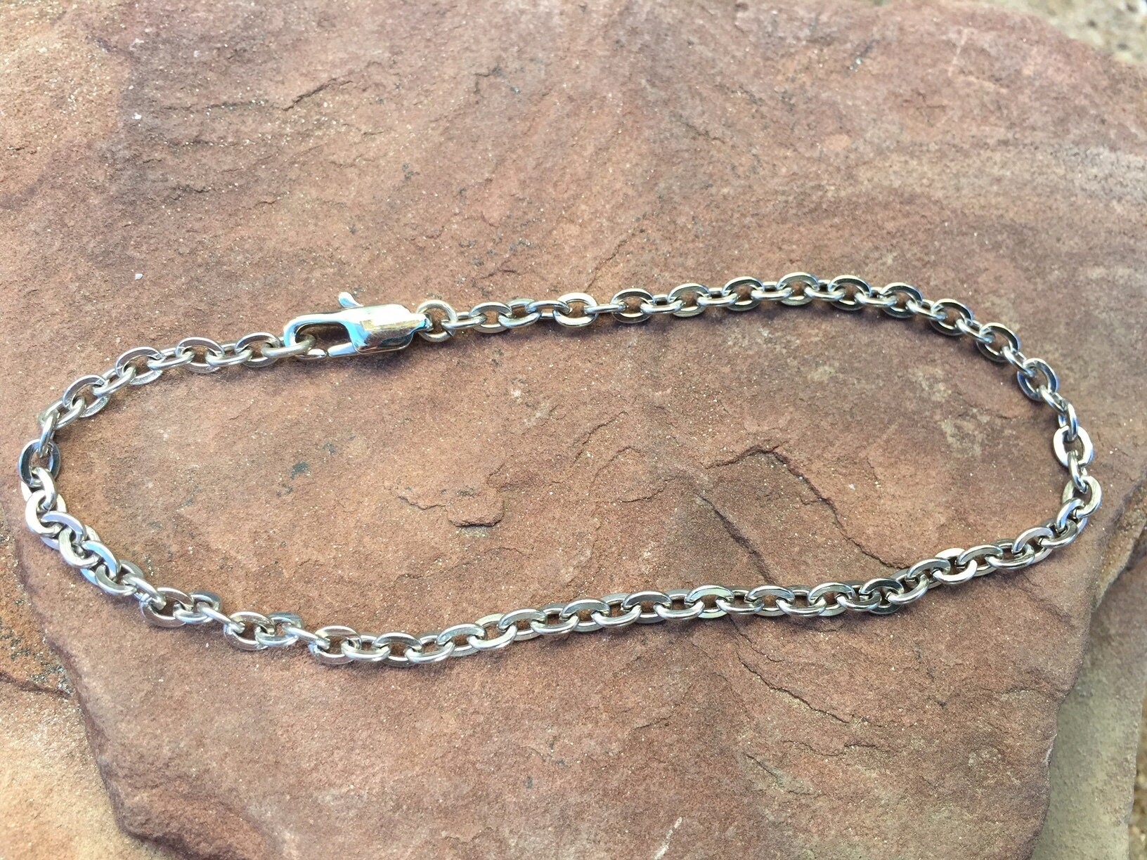 Nitrogen Stainless Steel Men's Link Necklace Chain Sz 22