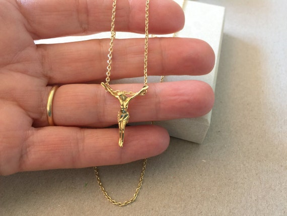 Jewels By Lux 14K Yellow Gold 22.00X14.00 mm Polished Cross Pendant W//Design
