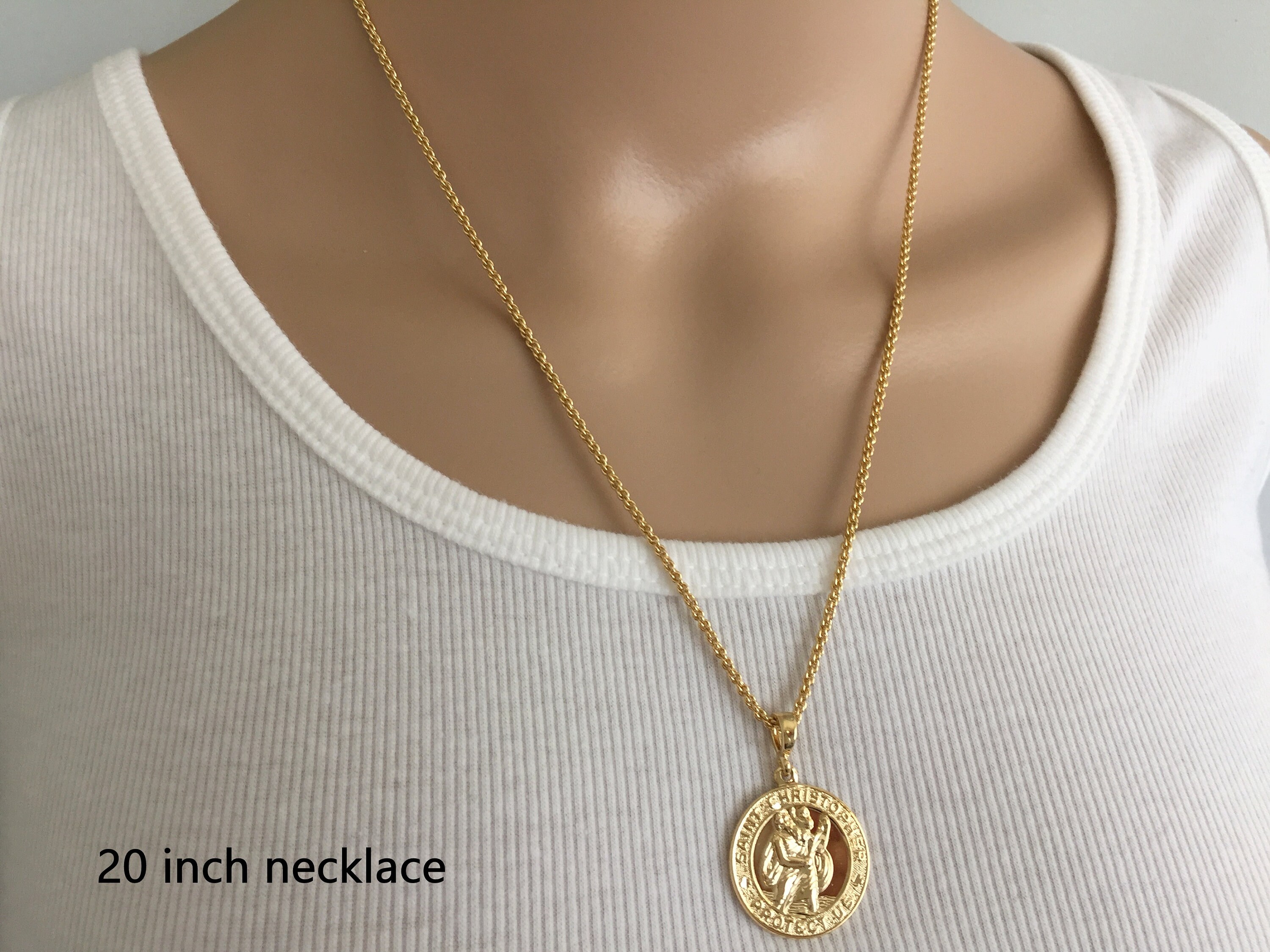 Saint Christopher Gold Medallion Coin 