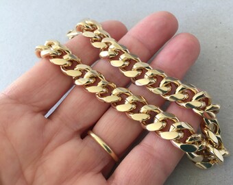 Thick Curb Link Necklace Large Link 
