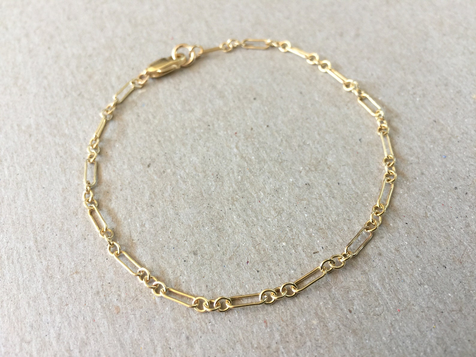 Gold Filled Ankle Bracelet Delicate 14k Gold Filled Drawn Etsy