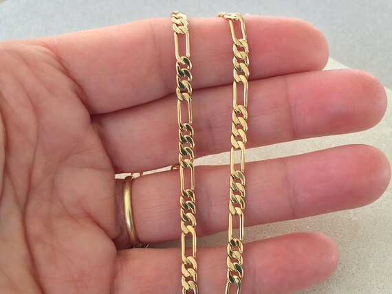Men's Gold Chain Necklace 4mm Diamond 