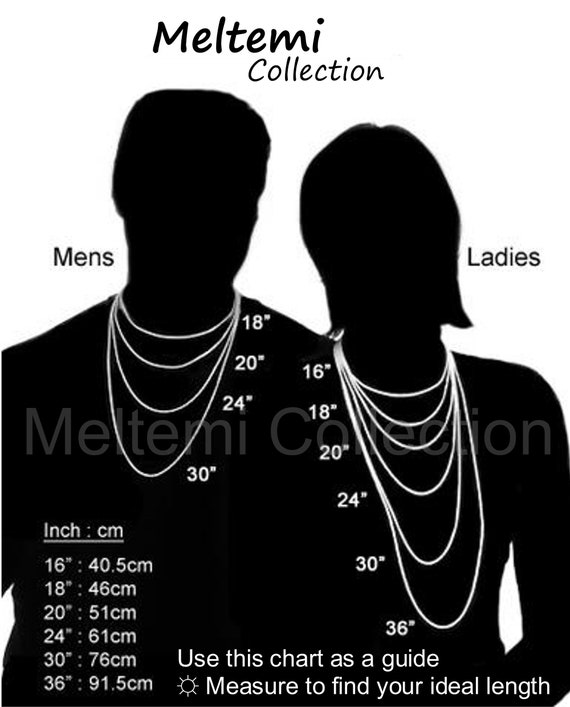 Mens Chain Length Chart