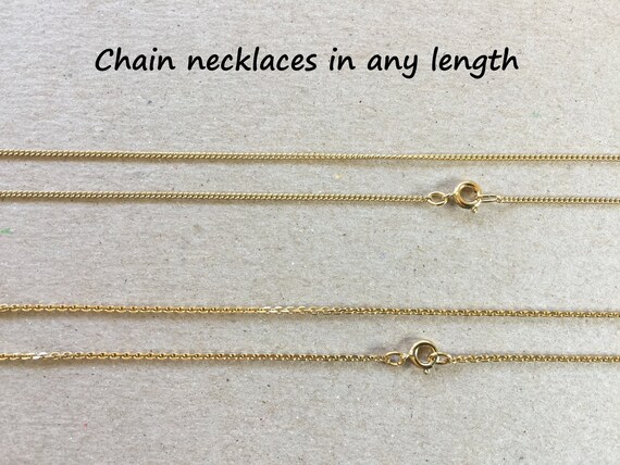 Gold Chain Necklace Plain Gold Chain 