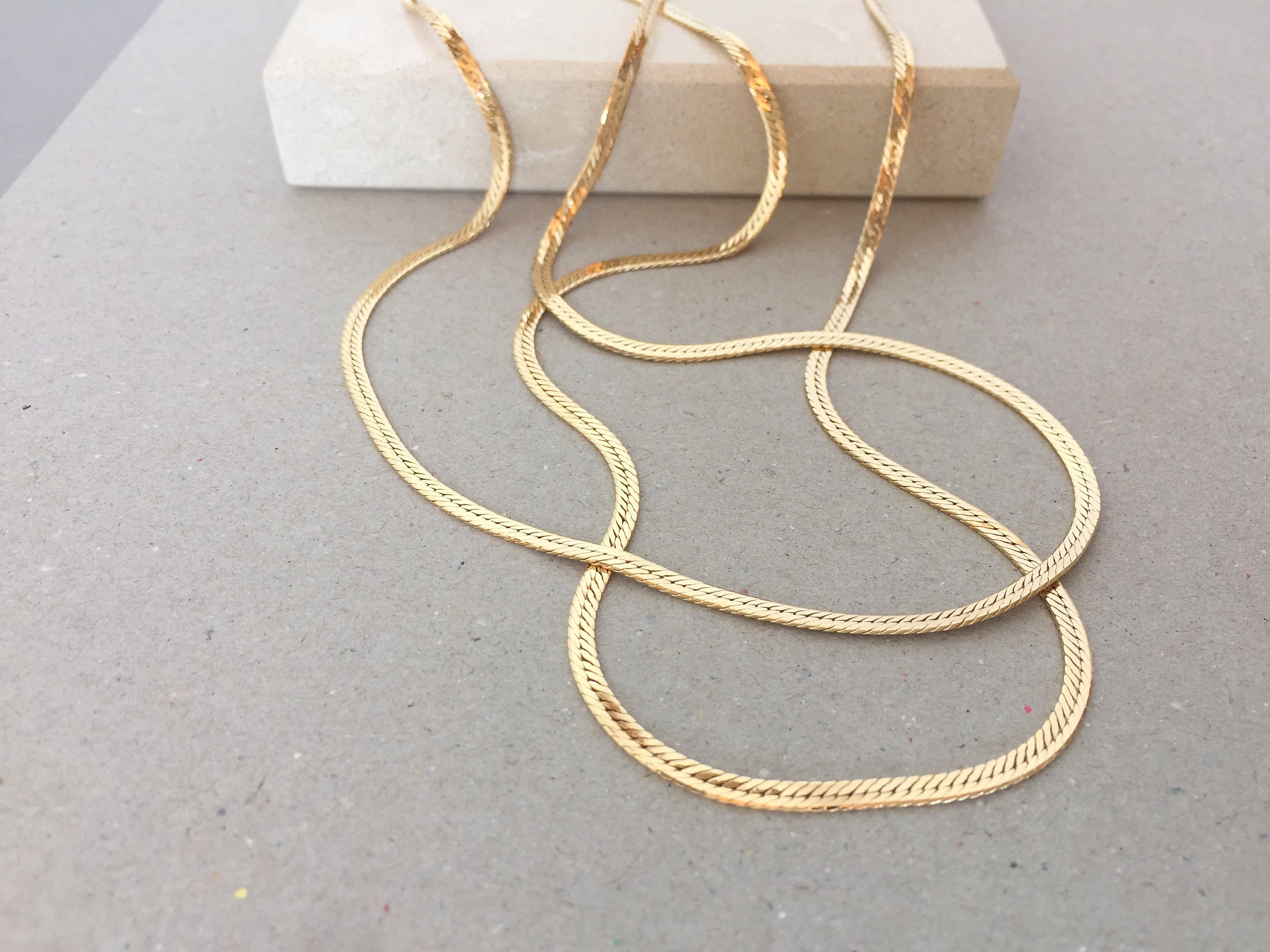 Plain gold chains Clearance