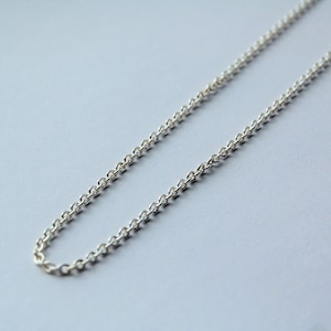 Necklace Link Anchor Silver