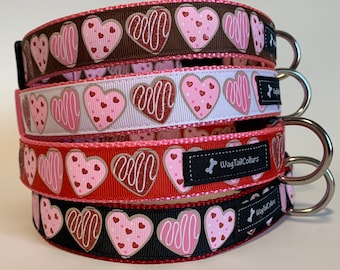 Valentine Glitter Hearts Sugar Cookie Dog Collar