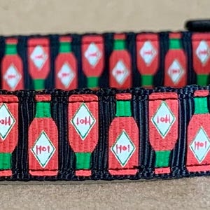 Hot Sauce Small Dog Collar