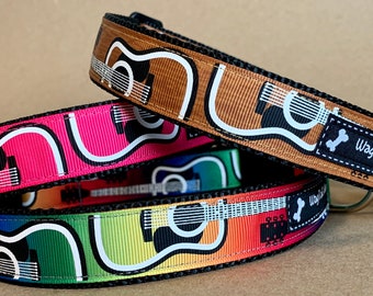 Pickin Guitar Dog Collar