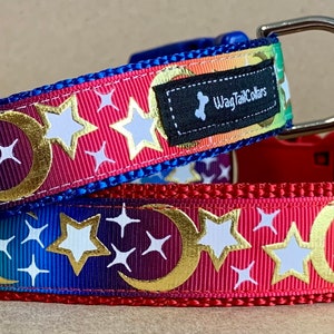 Luna Stars & Moon Dog Collar