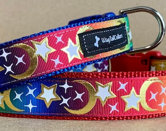 Luna Stars & Moon Dog Collar