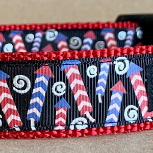 USA Bottle Rockets Dog Collar