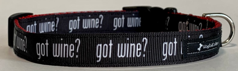 Got Wine Small Dog Collar