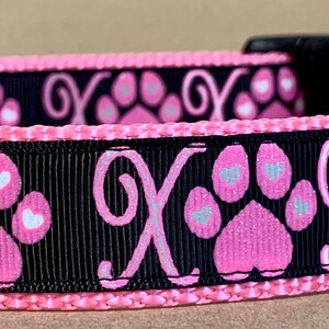 Shimmer X Paws Black Dog Collar