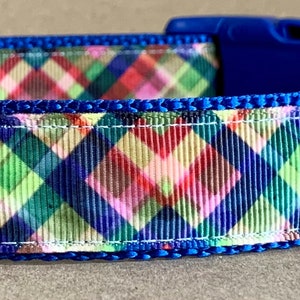 Preppy Plaid Dog Collar